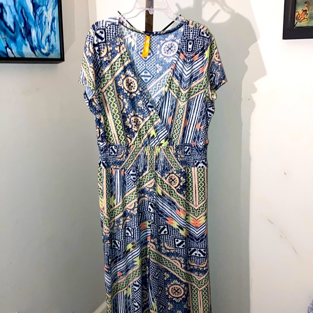 Magic | Women’s Short Sleeve Wide Legged Pants Jumpsuit ~ Size 3X